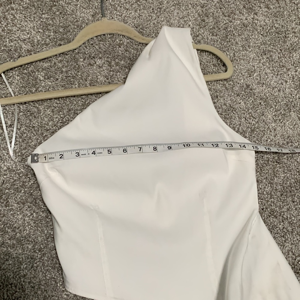 Zara One Shoulder Asymmetrical Tank Top - Picture 9 of 10